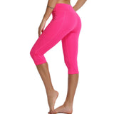 Yoganix WomenSports Pants 3/4 Gym Sport Woman Tights Casual Cropped Female Leggings For Fitness Women Yoga Pants with Side Pockets