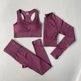Yoganix 2/3/4PCS Seamless Women Yoga Set Workout Sportswear Gym Clothes