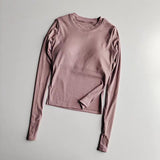 Yoganix Yoga Shirts Long Sleeve Seamless Women Fitness Crop Top Workout Tops Running T-shirts Blouse Bra Gym Clothing Sportswear