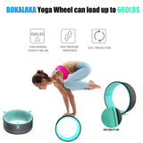 Yoganix Yoga Wheel TPE Non-Slip Yoga Spine Roller Wheel circle for Back Pain Ain Relief and Improving Backbends Flexibility Training