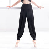 Yoganix Girls Casual Black Pants Flare Trouser Cotton Gymnastics Fitness Ballet Dance Pants For Children