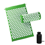Yoganix 66*42cm Massage Cushion Yoga Acupressure Mat and Pillow Set For Neck Back Foot Stress Pain Relief Fitness Massage Spiky Pad