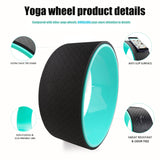 Yoganix Yoga Wheel TPE Non-Slip Yoga Spine Roller Wheel circle for Back Pain Ain Relief and Improving Backbends Flexibility Training