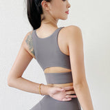 Yoganix  Top Women Tight Elastic Yoga Bras Bralette Crop Top  Removable Chest Pad