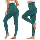 Yoganix Women Ruched Butt Lifting High Waist Yoga Pants Tummy Control Stretchy Workout Leggings Textured Booty Tights