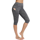 Yoganix WomenSports Pants 3/4 Gym Sport Woman Tights Casual Cropped Female Leggings For Fitness Women Yoga Pants with Side Pockets