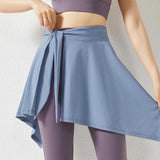 Yoganix Yoga Skirts Long Straps One Piece Tennis Ballet Skirt Jogging Women All-match Hip Covering Bottoms Running Gym Yoga Shorts
