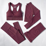 Yoganix 2/3/4PCS Seamless Women Yoga Set Workout Sportswear Gym Clothes