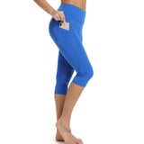 Yoganix WomenSports Pants 3/4 Gym Sport Woman Tights Casual Cropped Female Leggings For Fitness Women Yoga Pants with Side Pockets