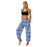 Yoganix Women Yoga Pant Fitness Trouser Pocket workout Sport Bottom Summer Breathable Ethnic Style Bloomers Dance Loose Beach Harem Pant