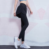 Yoganix Yoga Leggings Women 2 in 1Running Jogging Tights Femme Stretchy Sports Fitness Pants with Lining