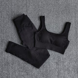 Yoganix Women Sportswear Yoga Set Workout Clothes Athletic Wear Sports Gym Legging Seamless Fitness Bra Crop Top Long Sleeve Yoga Suit