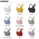 Yoganix Nylon Top Women Bra Sexy Top Woman Breathable Underwear Women Fitness Yoga Sports Bra For Women Gym 22 Colors