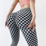 Yoganix New Plaid Leggings Women Pants Yoga Gym Fitness Tights Women Sports Pants Autumn And Winter Leggings For Girls 20 Colors