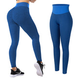 Yoganix Women Ruched Butt Lifting High Waist Yoga Pants Tummy Control Stretchy Workout Leggings Textured Booty Tights