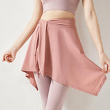 Yoganix Yoga Skirts Long Straps One Piece Tennis Ballet Skirt Jogging Women All-match Hip Covering Bottoms Running Gym Yoga Shorts