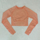 Yoganix New Seamless Yoga Crop Top long Sleeves Shirts for Women