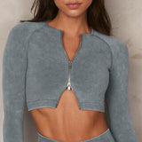 Yoganix Sport Set Women Seamless Yoga Set Sports Bra Long Sleeve Crop Top Sports Top Gym Leggings Yoga Shorts Workout Clothes For Women
