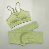 Yoganix 2PCS Seamless Yoga Set Women Tracksuit  Workout Sportswear