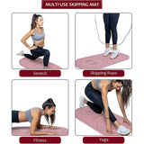 Yoganix 8mm Thicken Rope Skipping Mute Mat Home Jump Rope Yoga Shock Absorption High Elasticity Fitness Pad Indoor Gym Sport Exercise