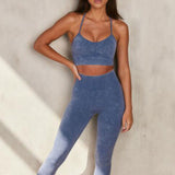 Yoganix Sport Set Women Seamless Yoga Set Sports Bra Long Sleeve Crop Top Sports Top Gym Leggings Yoga Shorts Workout Clothes For Women