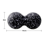 Yoganix Peanut Fitness Massage Ball Set Yoga Roller Double Lacrosse Mobility Ball for Myofascial Physical Therapy Deep Tissue Massage