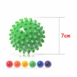 Yoganix 7.5cm PVC Spiky Massage Yoga Ball Trigger Point Sport Fitness Hand Foot Pain Stress Relief Muscle Relax Unisex Stab Massage Ball