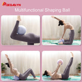 Yoganix Women Body Shaping PVC Yoga Pilates Ball Home Exercise Fitness Yoga Ball Multifunctional Shaping Fitness Professional Assistance