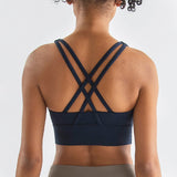 Yoganix Nylon Top Women Bra Sexy Top Woman Breathable Underwear Women Fitness Yoga Sports Bra For Women Gym 22 Colors
