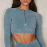 Yoganix Sport Set Women Seamless Yoga Set Sports Bra Long Sleeve Crop Top Sports Top Gym Leggings Yoga Shorts Workout Clothes For Women