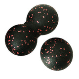 Yoganix Peanut Fitness Massage Ball Set Yoga Roller Double Lacrosse Mobility Ball for Myofascial Physical Therapy Deep Tissue Massage