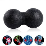 Yoganix Peanut Fitness Massage Ball Set Yoga Roller Double Lacrosse Mobility Ball for Myofascial Physical Therapy Deep Tissue Massage