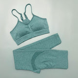 Yoganix 2PCS Seamless Yoga Set Women Tracksuit  Workout Sportswear