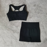 Yoganix Seamless Yoga Set Women Fitness Sportswear High Waist Leggings Sport Shorts Two Piece Gym Sets Womens Outfits Workout Clothing