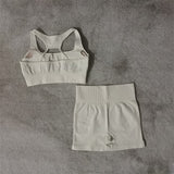 Yoganix Seamless Yoga Set Women Fitness Sportswear High Waist Leggings Sport Shorts Two Piece Gym Sets Womens Outfits Workout Clothing