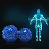 Yoganix 7.5cm PVC Spiky Massage Yoga Ball Trigger Point Sport Fitness Hand Foot Pain Stress Relief Muscle Relax Unisex Stab Massage Ball