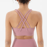 Yoganix Nylon Top Women Bra Sexy Top Woman Breathable Underwear Women Fitness Yoga Sports Bra For Women Gym 22 Colors