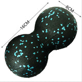 Yoganix Peanut Fitness Massage Ball Set Yoga Roller Double Lacrosse Mobility Ball for Myofascial Physical Therapy Deep Tissue Massage