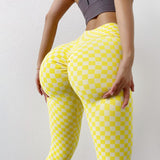 Yoganix New Plaid Leggings Women Pants Yoga Gym Fitness Tights Women Sports Pants Autumn And Winter Leggings For Girls 20 Colors