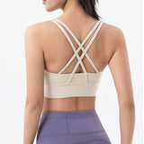 Yoganix Nylon Top Women Bra Sexy Top Woman Breathable Underwear Women Fitness Yoga Sports Bra For Women Gym 22 Colors