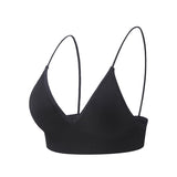 Yoganix Bymermaids Fitness Yoga Top Deep V Sexy Triangle Cup Bralette Boneless Sports Bra Seamless Push Up Bra Women's Tube Top Crop Top