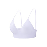 Yoganix Bymermaids Fitness Yoga Top Deep V Sexy Triangle Cup Bralette Boneless Sports Bra Seamless Push Up Bra Women's Tube Top Crop Top