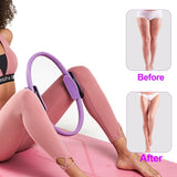 Yoganix 6 PCS Pilates Yoga Ring Exercise Fitness Magic Circle Exercise Balance Ball Elastic Belt Gym Yoga Accessories Women