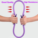 Yoganix 6 PCS Pilates Yoga Ring Exercise Fitness Magic Circle Exercise Balance Ball Elastic Belt Gym Yoga Accessories Women