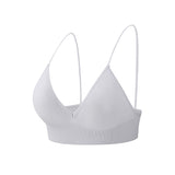Yoganix Bymermaids Fitness Yoga Top Deep V Sexy Triangle Cup Bralette Boneless Sports Bra Seamless Push Up Bra Women's Tube Top Crop Top